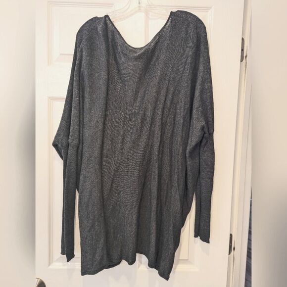 RD Style Women’s Gray Long Sleeve knit wrap lagenlook cocoon Sweater Plus sz 2X - Picture 2 of 8